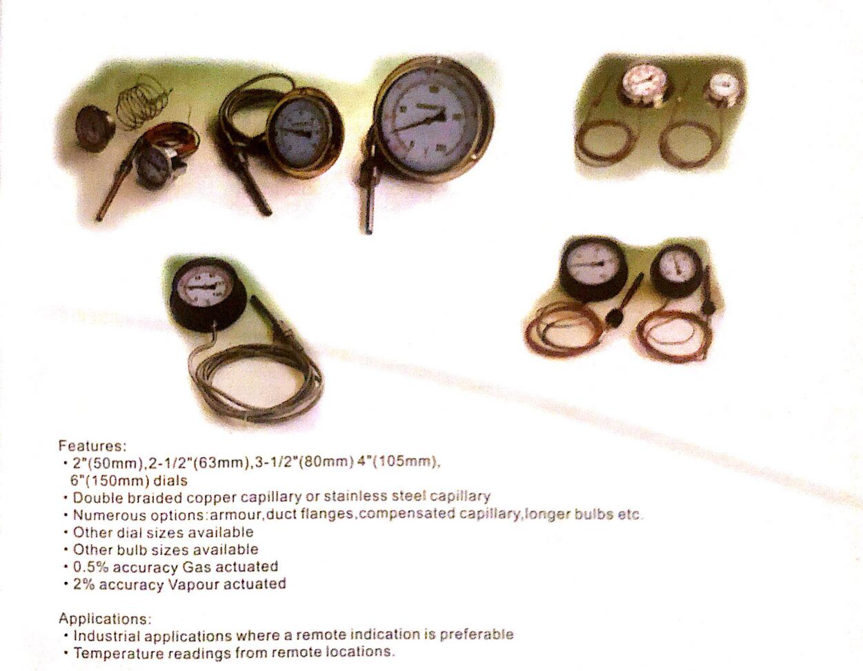 Pressure test thermometer